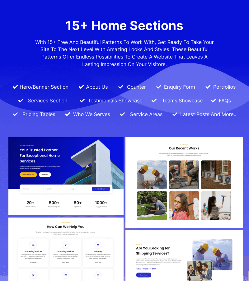 Home Services WordPress Theme