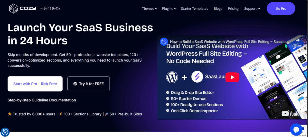 Fast SaaS WordPress Theme