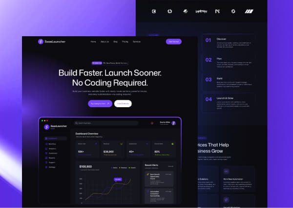 Saas Website Templates | Saas WordPress Theme