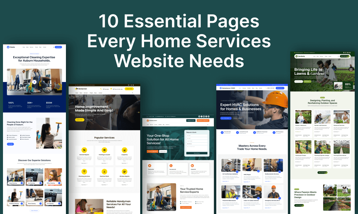 What Should a Home Services Website Include? The 10 Essentials Your Customers Are Actually Looking For