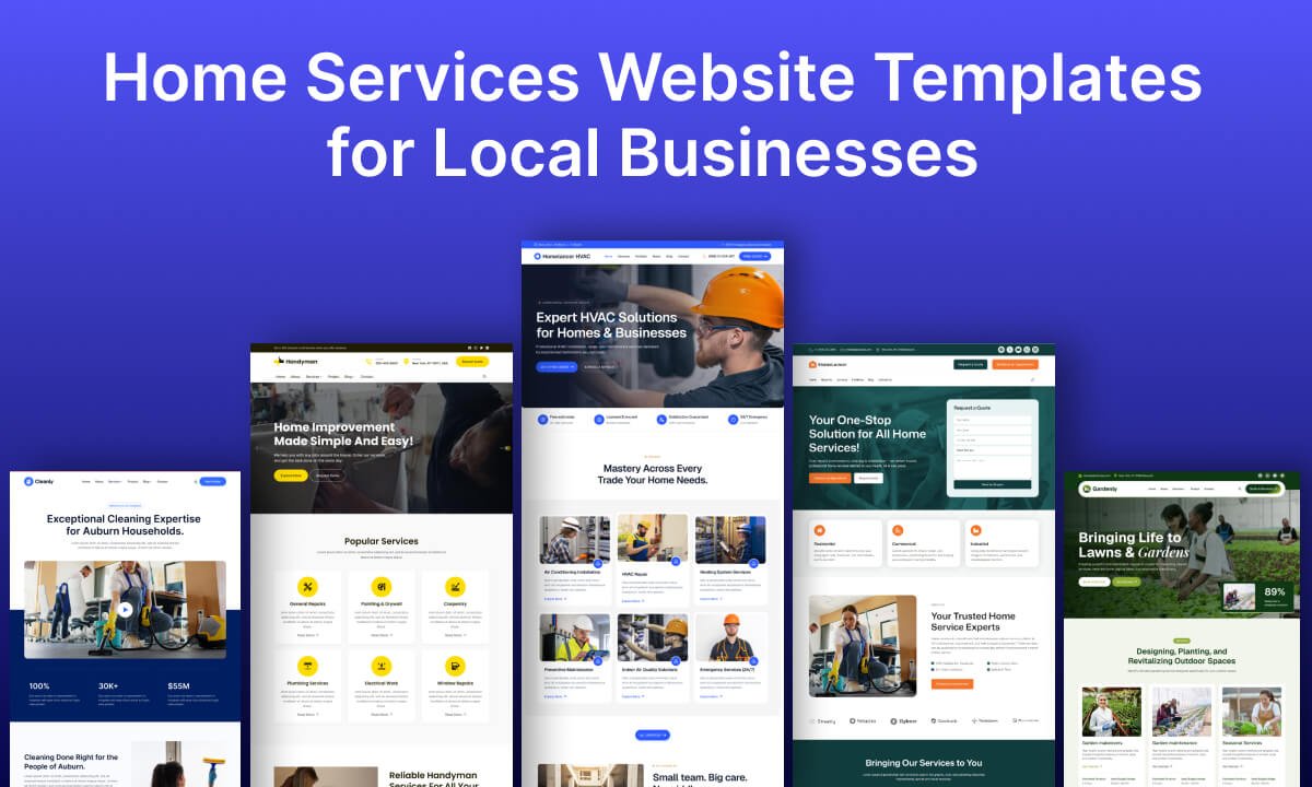Home Services Website Templates: Build a Professional Local Business Website With WordPress