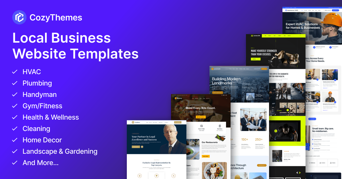 Local Business Website Templates: Build a Professional Website That Gets More Customers