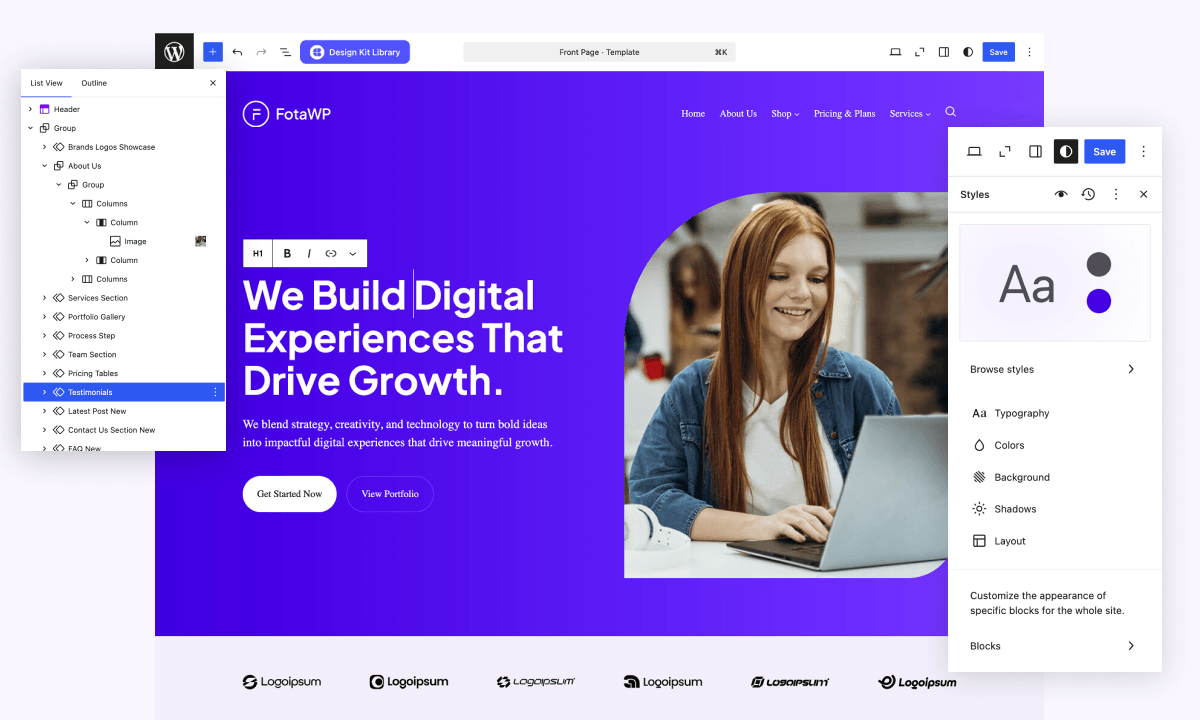 WordPress Full Site Editing