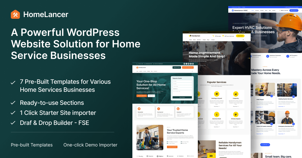 HomeLancer: A Powerful WordPress Website Solution for Home Service Businesses