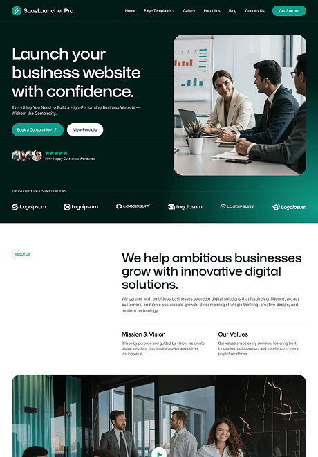 SaasLauncher - Best SaaS WordPress Theme with 50+ Pre-built Website Templates 3