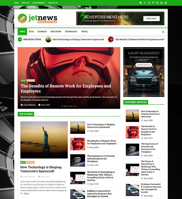 JetNews - #1 Best Magazine WordPress Theme 1 News and Magazine WordPress Theme