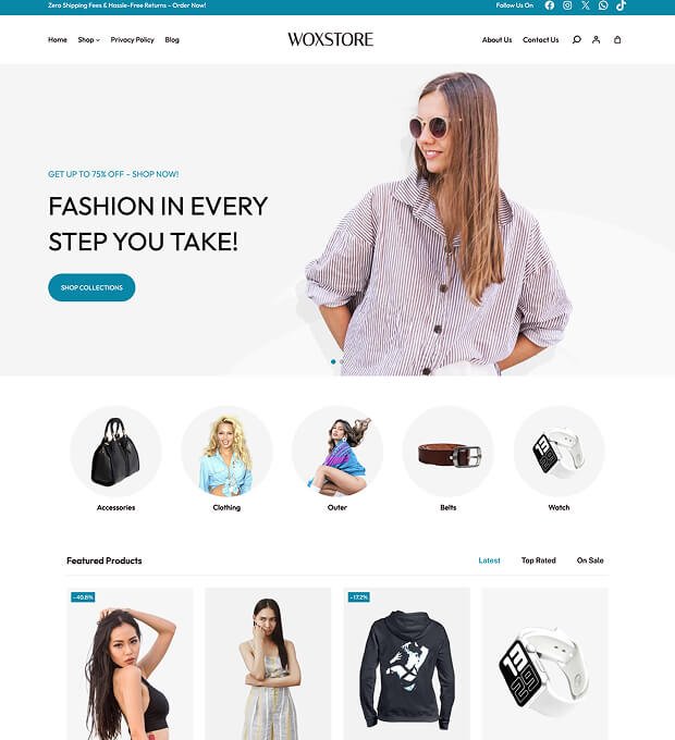 WoxStore WooCommerce Theme 1