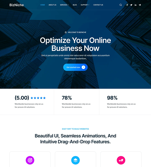 Business Agency Website Templates