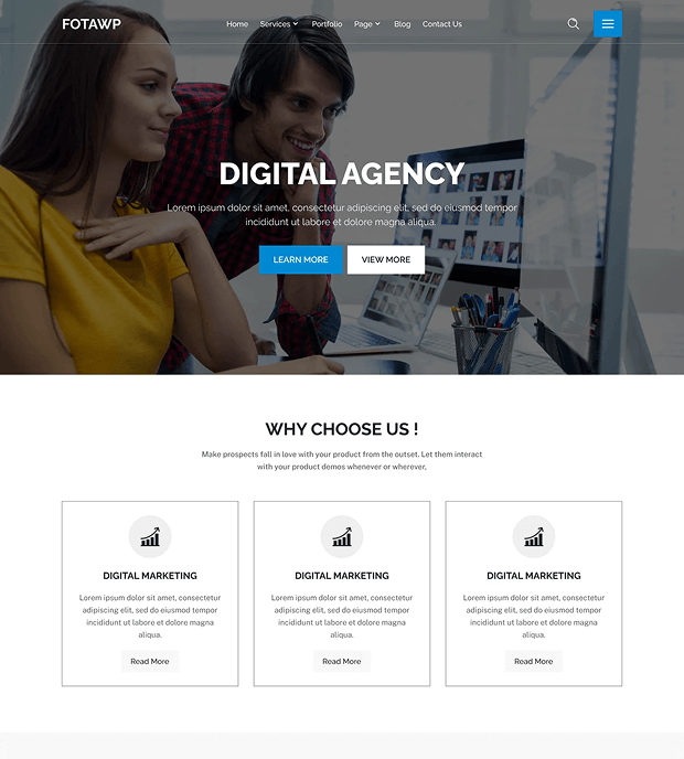 Digital and Marketing Agency Website Templates