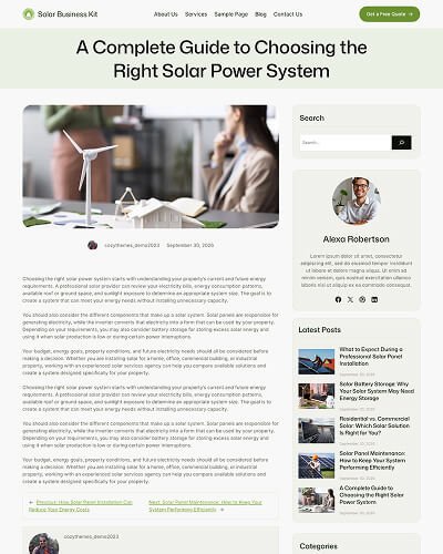 Solar Business Kit Solar Energy WordPress Theme 5