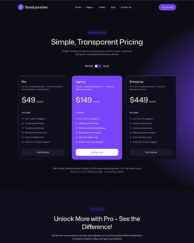 SaasLauncher - Best SaaS WordPress Theme with 50+ Pre-built Website Templates 25