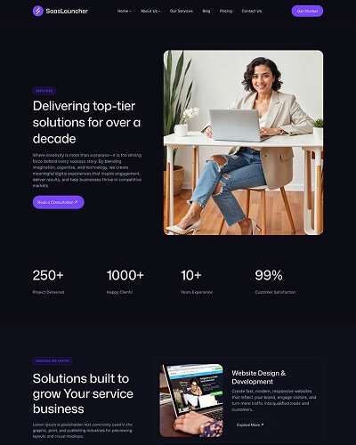 SaasLauncher - Best SaaS WordPress Theme with 50+ Pre-built Website Templates 21