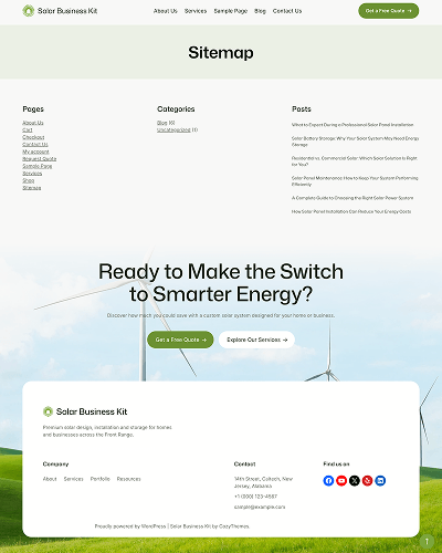 Solar Business Kit Solar Energy WordPress Theme 11